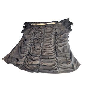 Torrid Peplum Babydoll Top‎ Women Sz 4 Black Avant Garde Whimsygoth Plus Size